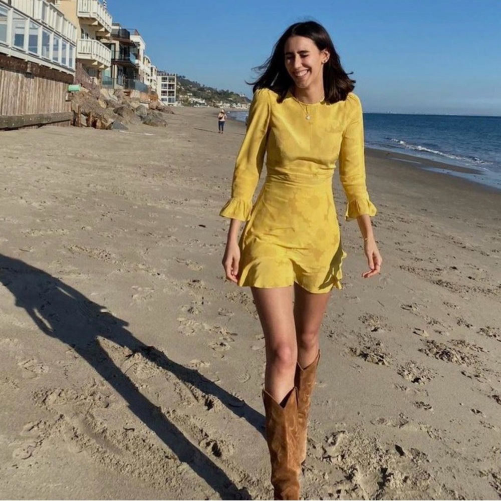 Realisation par Mary Jane yellow sunflower floral dress